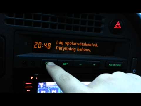 How to get rid of the LOW FLUID message on the SID [SAAB 9-5]