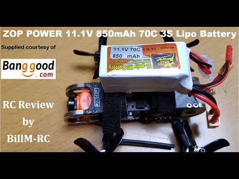 ZOP POWER 11.1V 850mAh 70C 3S Lipo Battery review & test on a Geprc GEP-CX Cygnet 115mm 2 Inch RC Brushless FPV Racing Drone.