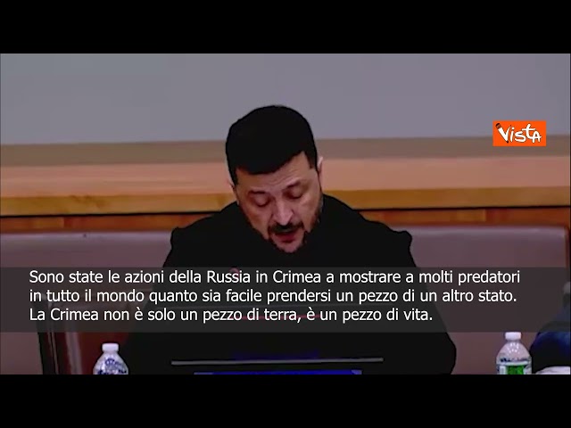 Zelensky: La Crimea non è un pezzo di terra ma di vita
