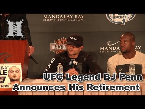 UFC Legend BJ Penn Announces His Retirement