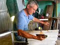 Soplando vidrio glassblowing  Rosendo Tellechea