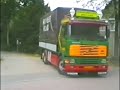 Wegrijdende Vrachtwagens van Groothuijse Transport