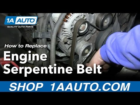 How To Install replace Vortec 5.7L V8 Engine Serpentine Belt GMC Chevy Tahoe Yukon Suburban
