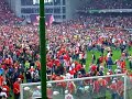 Nach dem Spiel Köln vs K´Lautern