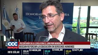 PRESENTARON EN LA LEGISLATURA EL LIBRO NOIR MUNDIAL 78