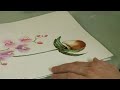 Watercolor Painting: An Orchid : Watercolor Painting an Orchid: Leaf Details