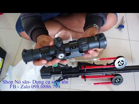Hướng dẫn lắp kính ngắm cho ná thun SL01, ná cao su, slingshot