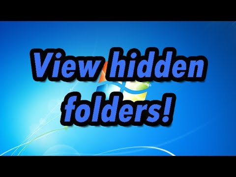 how to view hidden files in windows 7