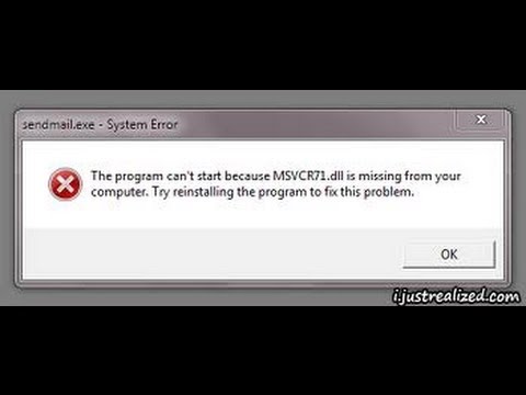 how to repair dll files in windows 7