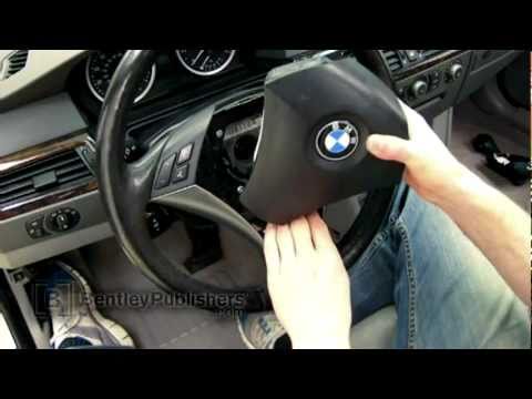 BMW 5 Series (E60, E61) 2004-2010 – Driver airbag DIY, how to remove and install
