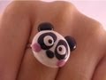 Polymer Clay Panda Ring
