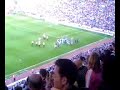 The Villa players parade round Villa park. The Villa players parade round Villa park.