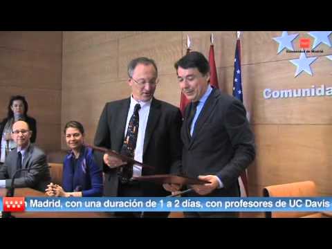 PresidenciaComMadrid - El Presidente de la Comunidad de Madrid, Ignacio González, preside la firma del convenio de colaboración entre la Universidad de California Davis y Madrid Ne...