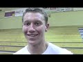 postgame interviews with dos pueblos players jackson wopat and cameron fry and coach chris hughes after sweep of san marcos in a channel league boys volleyball match