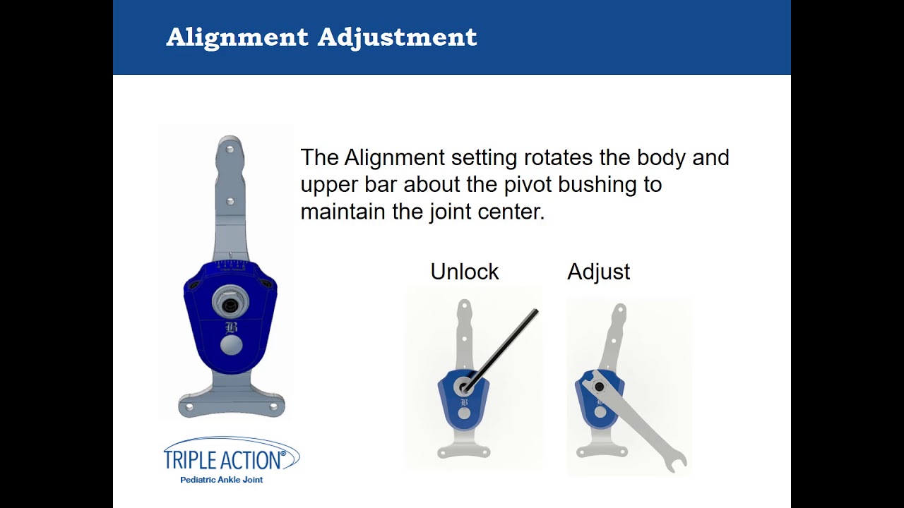 Pediatric Triple Action Ankle Joint Educational Program