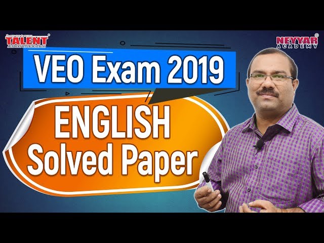 VEO Exam (Oct 12) English