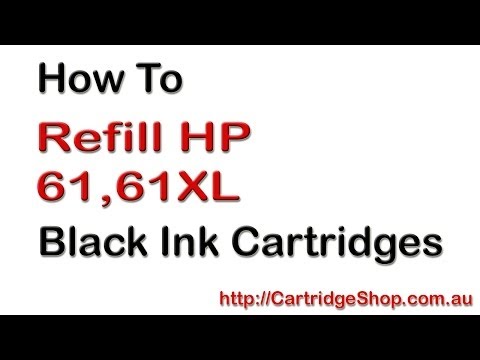 how to fill hp 61 ink cartridge