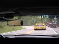 NSX following a Ferrari at Deals Gap