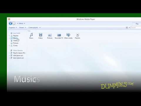How to Use Windows Media Player on Windows 8 For Dummies