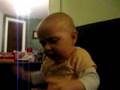 Flo puts pacifier where it belongs!