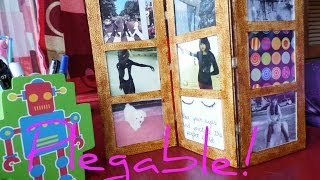 hola A todas hoy les traigo este  porta retratos plegable me ha parecido una excelente manualidad
pa