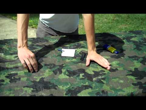 how to fasten tarp to pvc