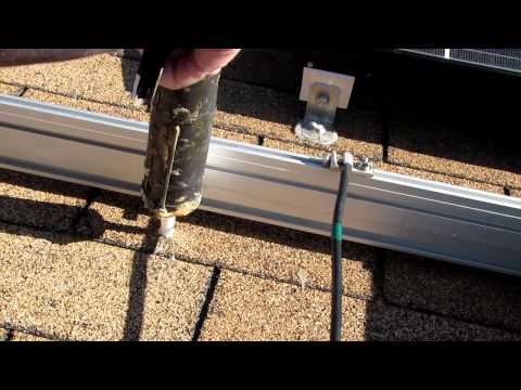 how to fasten solar panels to roof