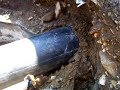 Pipebursting with HDPE Ted Berry Co Maine