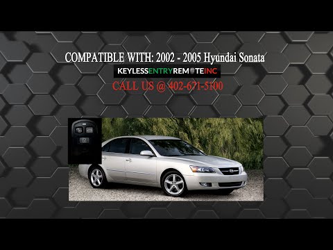 How To Replace Hyundai Sonata Key Fob Battery 2002 2005