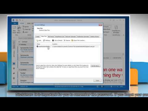 how to set ost file in outlook