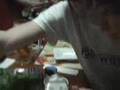 Blondelle eating japanese foods