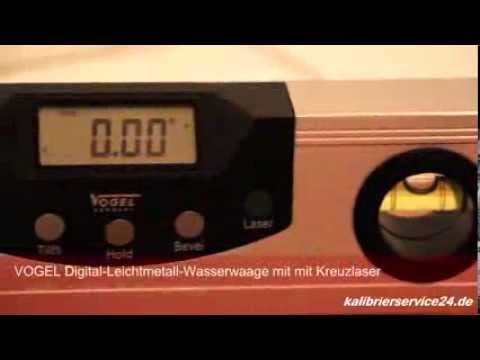 Digitale Wasserwaage mit Kreuzlaser