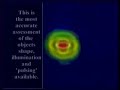 Computer enhancement of high altitude sliver white UFO