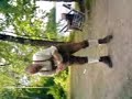 Lederhosen try out some hacki sack Lederhosen try out some hacki sack