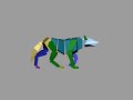 3ds max Biped Animation Wolf Walk