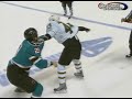B.J. Crombeen vs Ryane Clowe Nov 8, 2008 B.J. Crombeen vs Ryane Clowe Nov 8, 2008