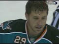 B.J. Crombeen vs Ryane Clowe Nov 8, 2008