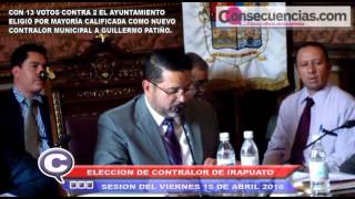 ASI RINDIO PROTESTA EL NUEVO CONTRALOR MUNICIPAL DE IRAPUATO.