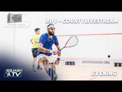 Squash: Qatar Classic 2020 Rd 1 - Court 1 Livestream - Evening