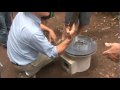 ESNA VILLAGE NETWORK DELIVERING ECOLOGICAL STOVES IN CERRO LAS FLORES, .