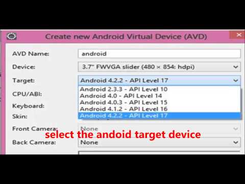 how to set avd path in eclipse