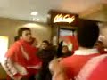 Türkiye - Tschechien sonrasi Forchheim Mc Donalds da kutlama
