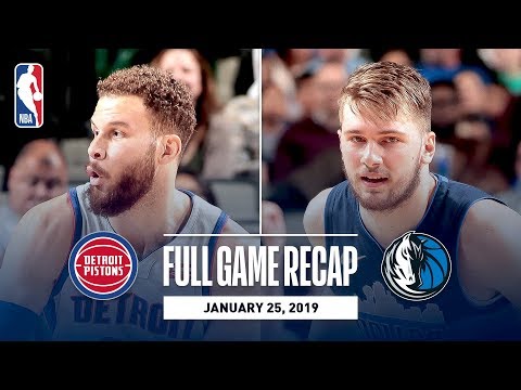 Video: Full Game Recap: Pistons vs Mavericks | Luka Stuffs The Stat Sheet