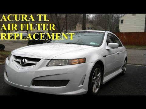 How To Install Replace Air Filter Element Acura TL 2004-2008