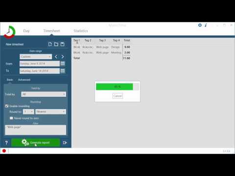 ManicTime tip: Using timesheet