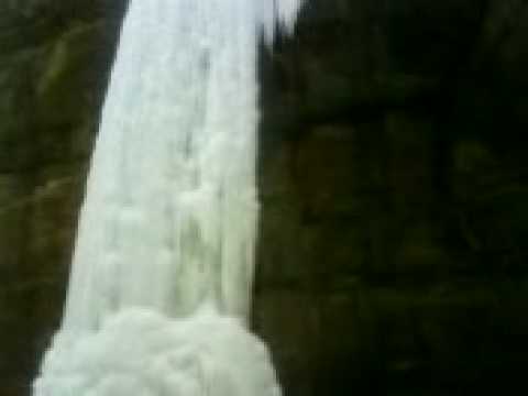 Frozen waterfall at Starved Rock State Park, Illinois February 1, 2009