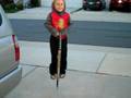 Nathan pogo stick hopping