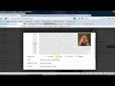 Uploading a picture and video to Wordpress
