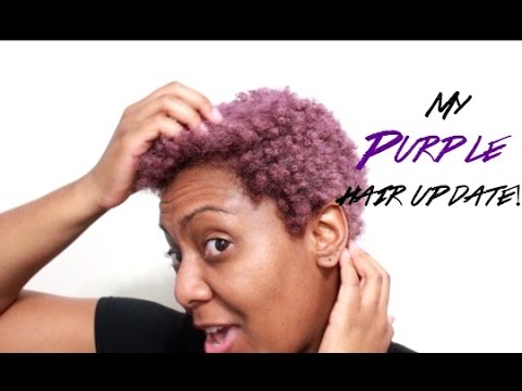 how to touch up purple hair