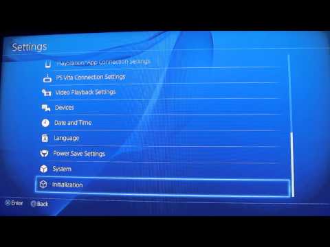 how to reset ps4 to factory